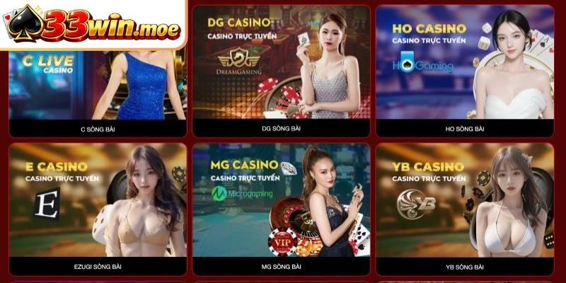 Top nhà cung cấp game casino hiện tại cho nhà cái